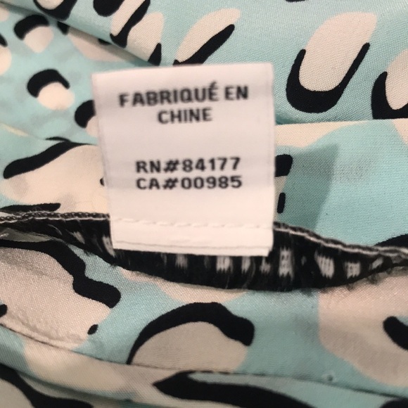 Diane Von Furstenberg Dress Squaretan Womens Petite Small Blue Tunic Boho - Picture 8 of 8